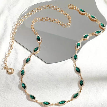 Marquise Crystal Chain Belt | Rhinestone Waist Chain Jewelry