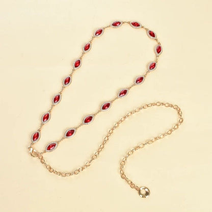 Marquise Crystal Chain Belt | Rhinestone Waist Chain Jewelry