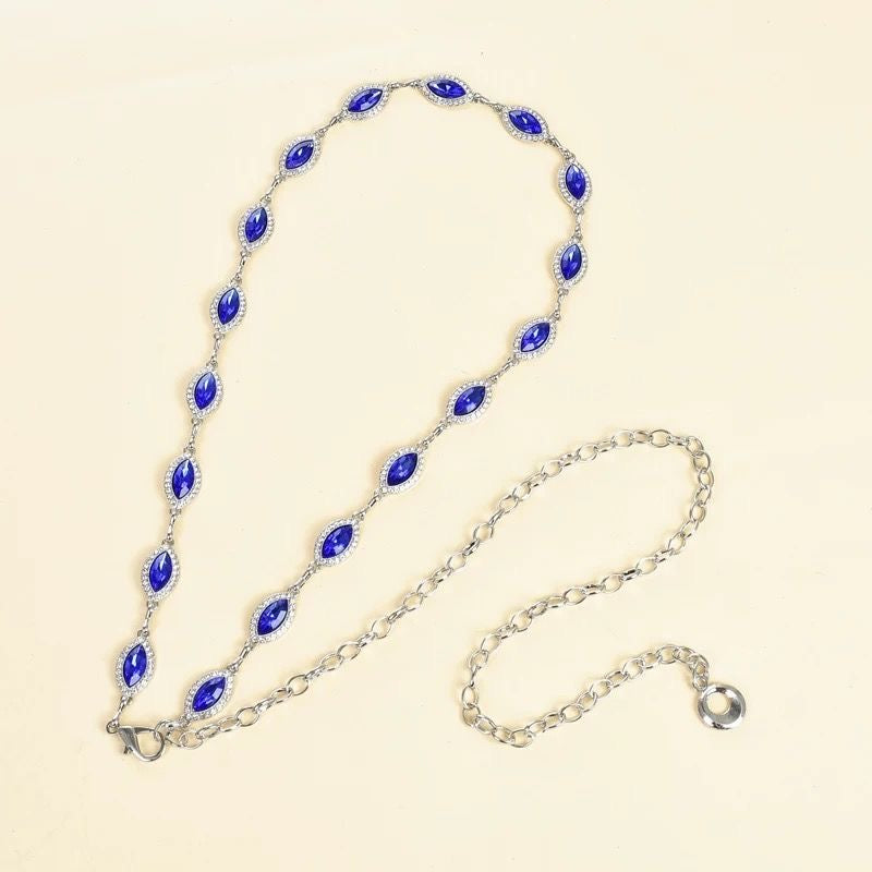Marquise Crystal Chain Belt | Rhinestone Waist Chain Jewelry