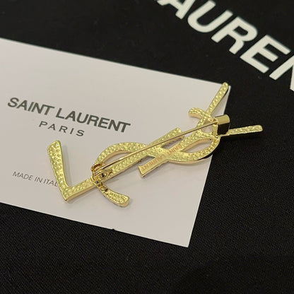 Monogram Crystal Brooch | Gold-Tone Letter Pin