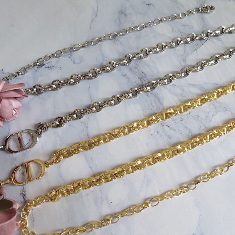 Double Tassel Chain Waist Belt | Gold-Tone